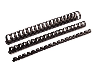 Fellowes Kunststoffbinderuecken schwarz fuer 40 Blatt, 100 St