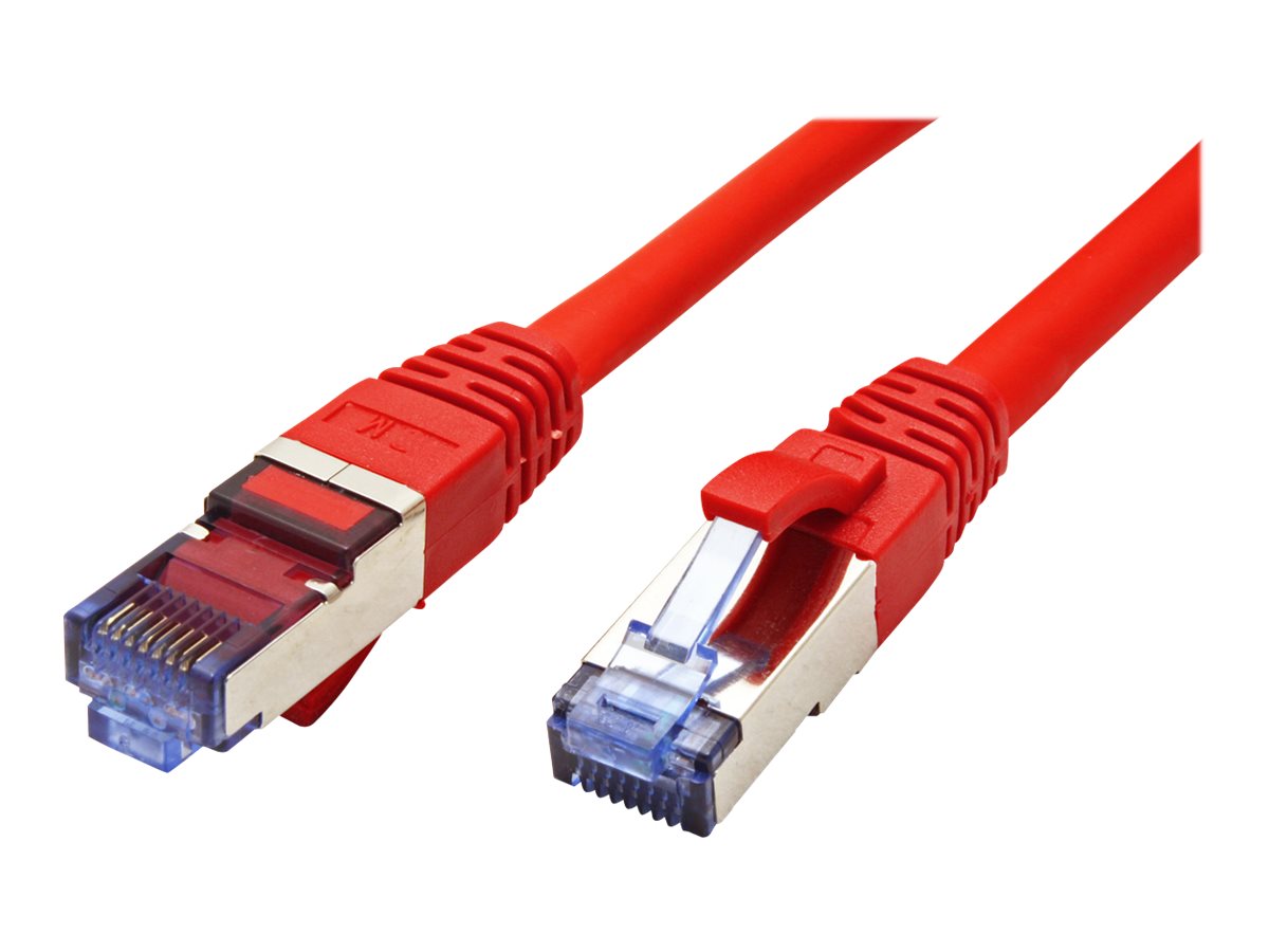 VALUE Patchkabel Kat.6A Class EA S/FTP PiMF LSOH rot 1m