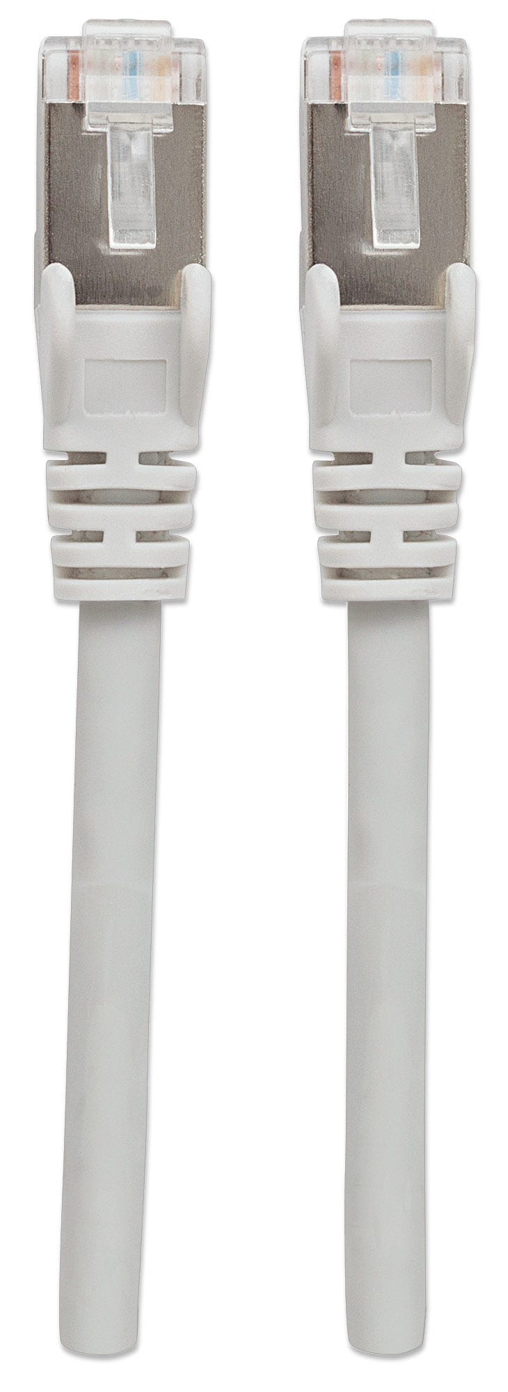 INTELLINET Netzwerkkabel Cat6A SFTP CU LS0H 15m Grau RJ45 Stecker RJ45 Stecker Vergoldete Kontakte