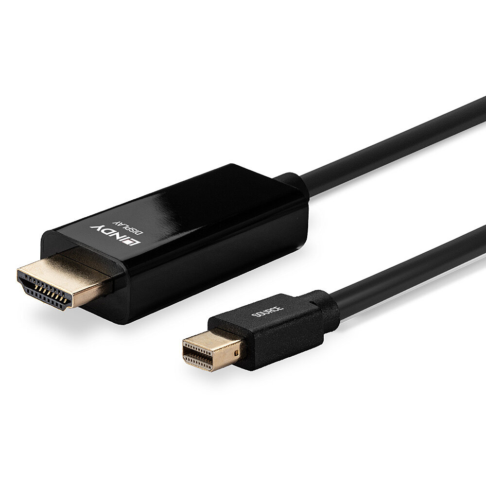 LINDY Kabel Mini DisplayPortHDMI 4K30 DP passiv 1m mDP Stecker an HDMI Stecker