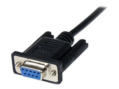 STARTECH.COM 2m Black DB9 RS232 Serial Null Modem Cable F/M