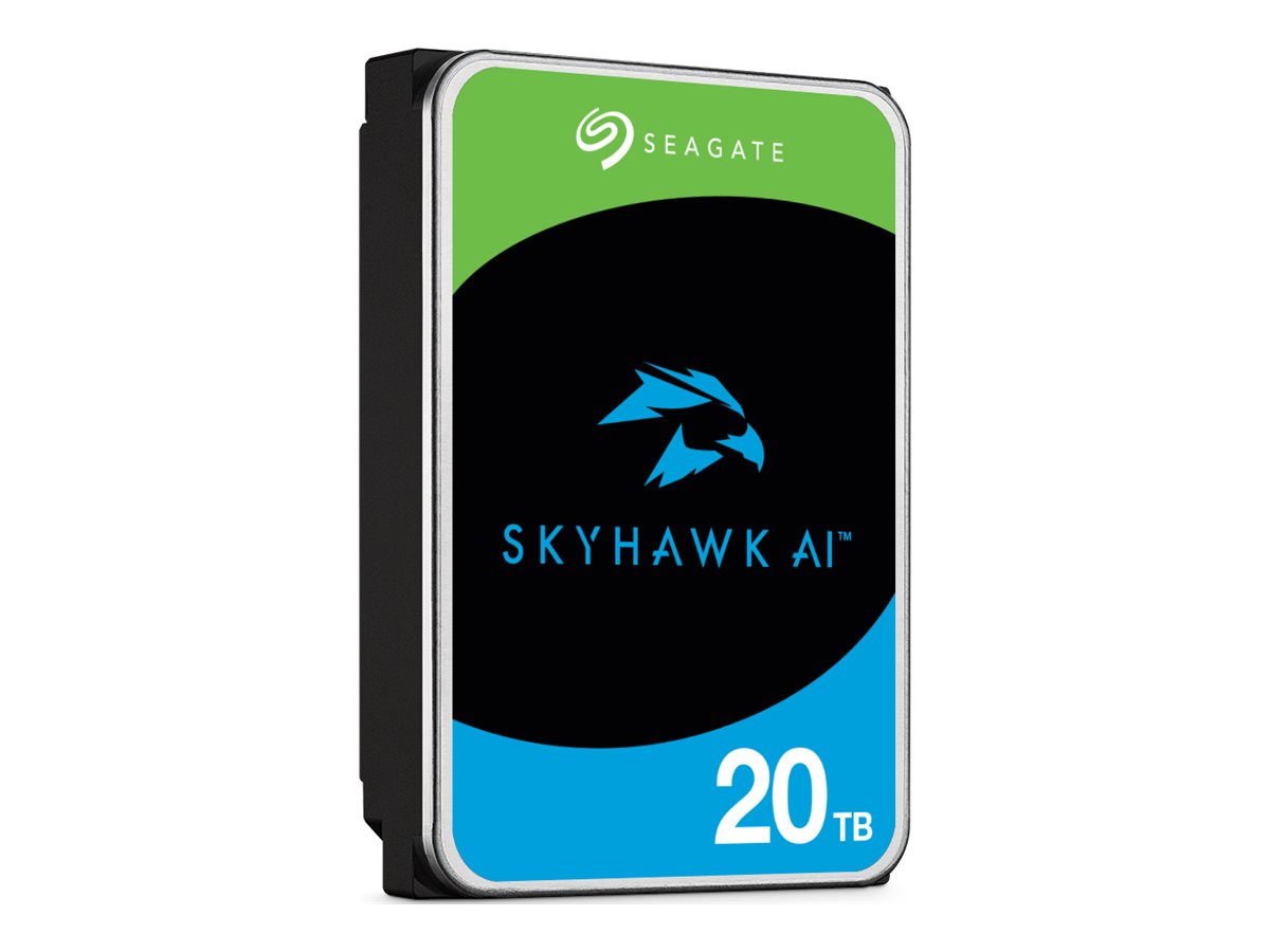 SEAGATE Surveillance Video Optimized AI Skyhawk 20TB HDD SATA 6Gb/s 512MB cache 8,89cm 3,5Zoll CMR Helium SEAGATE Surveillance Video Optimized AI Skyhawk 20TB HDD SATA 6Gb/s 512MB cache 8,89cm 3,5Zoll CMR Helium