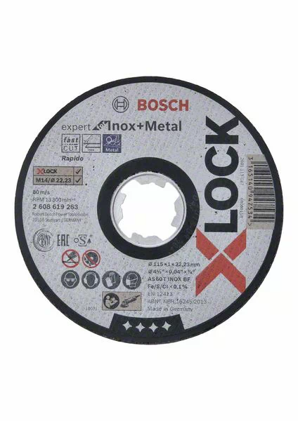 BOSCH Trennscheibe PRO Stainless Steel and Metal XLock, 1 St