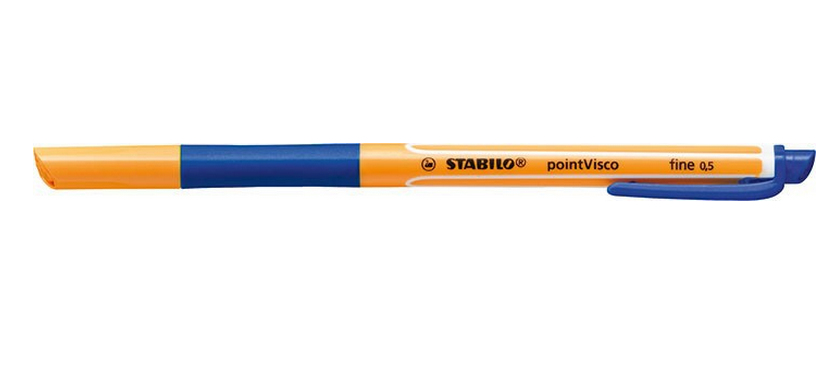 STABILO pointVisco Gelschreiber orange 0,5 mm, Schreibfarbe: blau, 10 St. STABILO pointVisco Gelschreiber orange 0,5 mm, Schreibfarbe: blau, 10 St.
