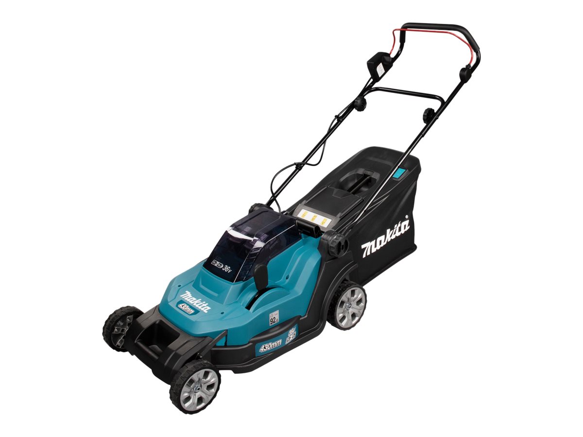 makita DLM432PT2 AkkuRasenmäher 18,0 V für bis zu 575 m², mit 2 Akkus