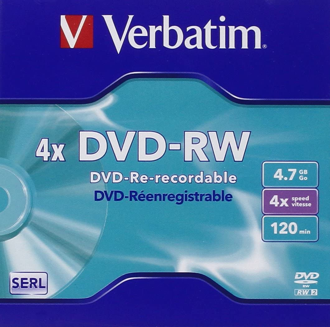 VERBATIM DVD-RW 4.7GB 4x (5) JC