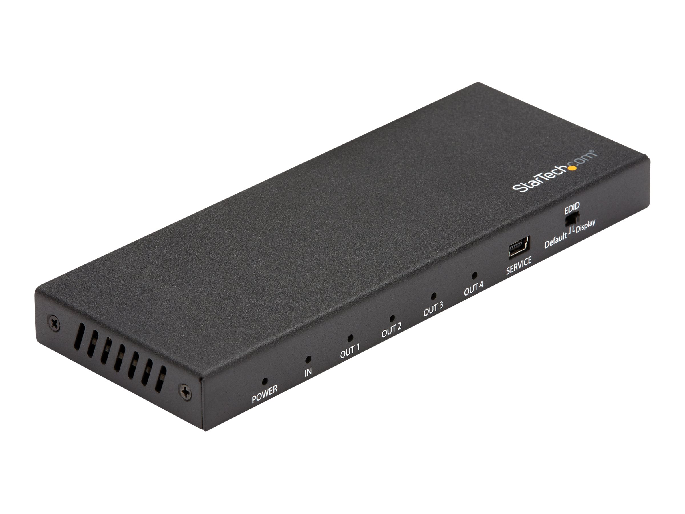 STARTECH.COM HDMI Splitter - 4-Port - 4K 60Hz - HDMI Splitter 1 In 4 Out - 4 Way HDMI Splitter - HDMI Port Splitter