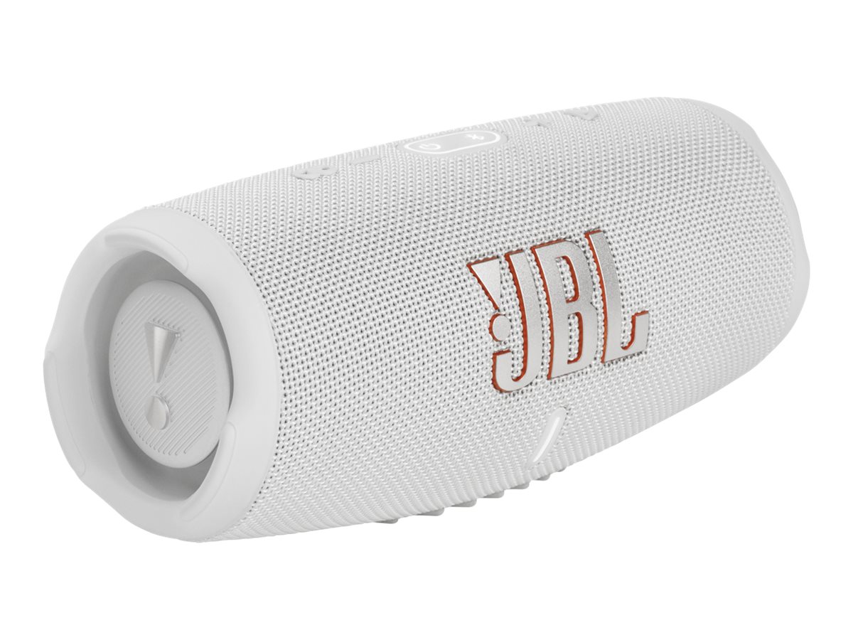 JBL Charge 5 Bluetooth-Lautsprecher in Weiss Wasserfeste, portable Boombox JBL Charge 5 Bluetooth-Lautsprecher in Weiss Wasserfeste, portable Boombox