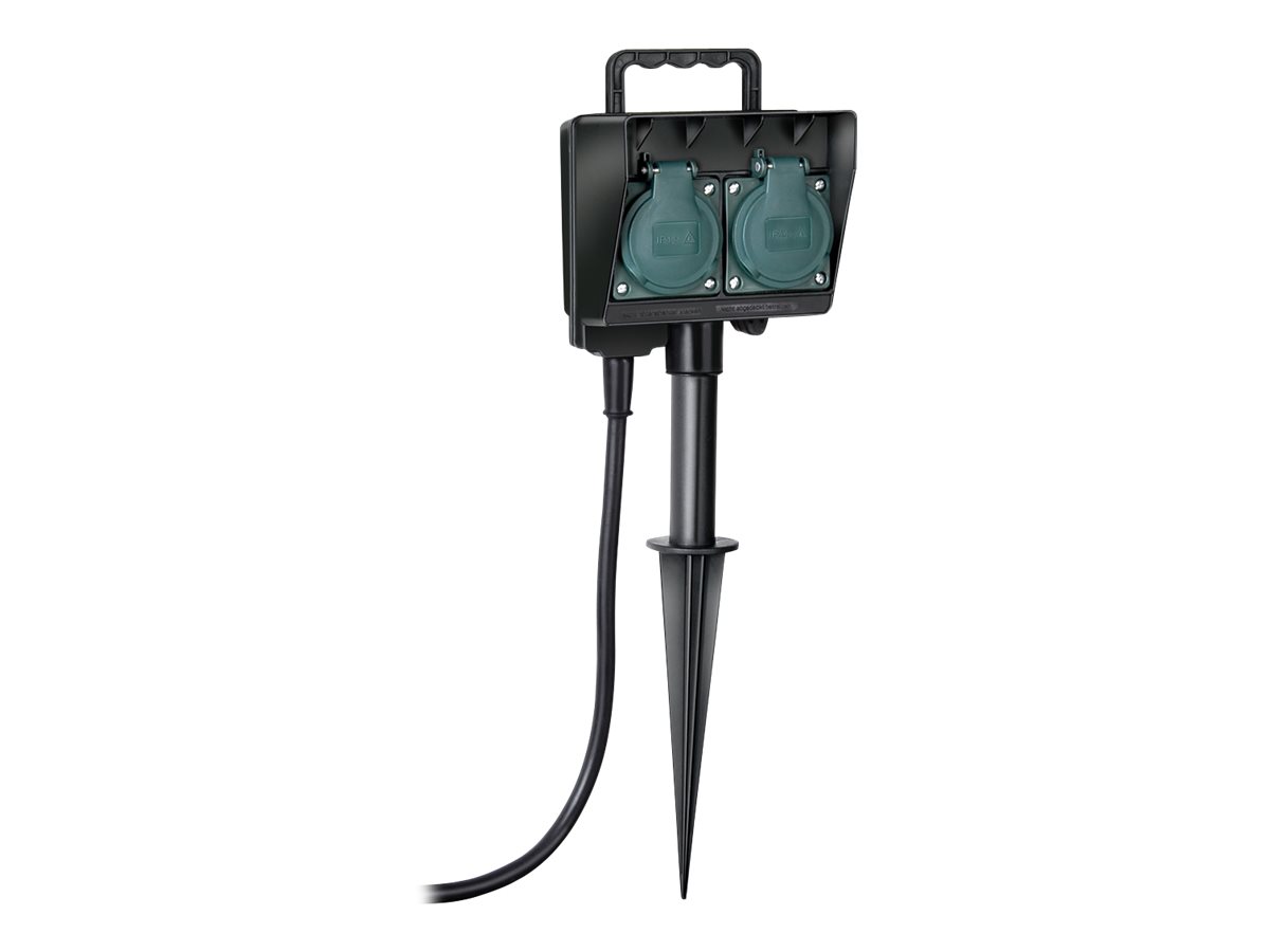 brennenstuhl 2-fach Gartensteckdose 1,4 m schwarz brennenstuhl 2-fach Gartensteckdose 1,4 m schwarz