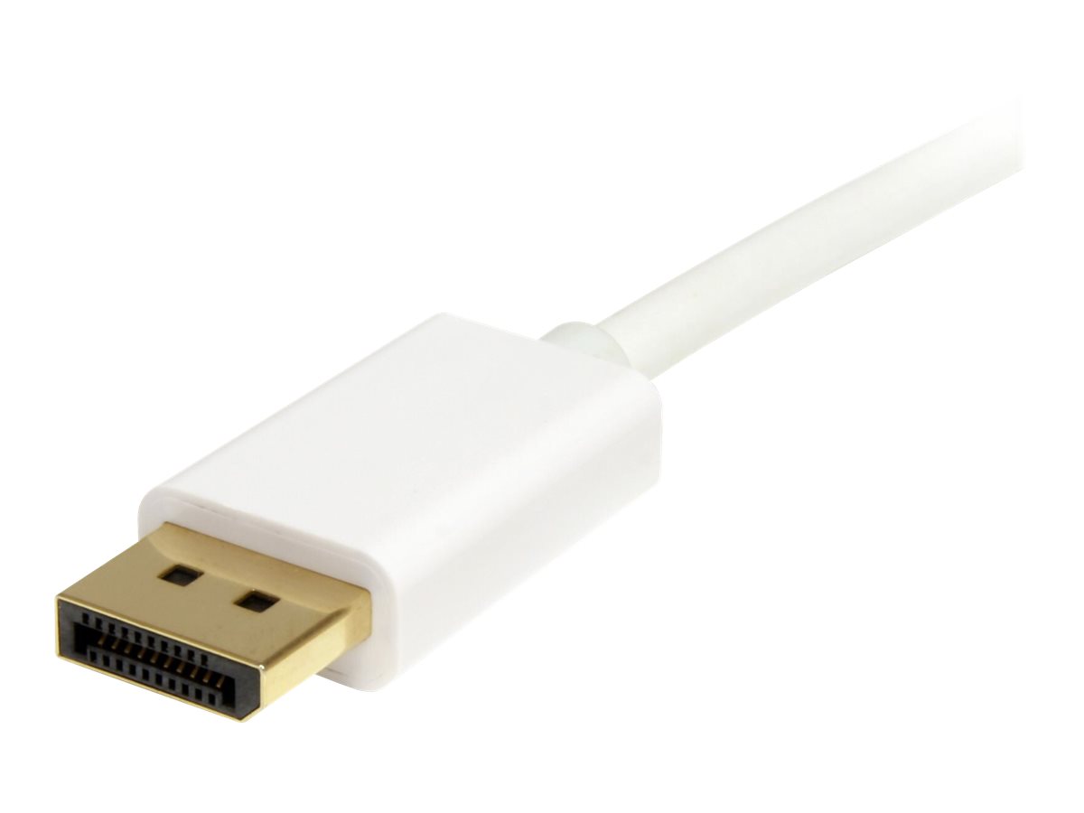 StarTech.com 2m Mini DisplayPort 1.2 auf DisplayPort Adapterkabel - mDP zu DP 4k x 2k Kabel - St/St - Weiß - DisplayPort-Kabel - 2 m