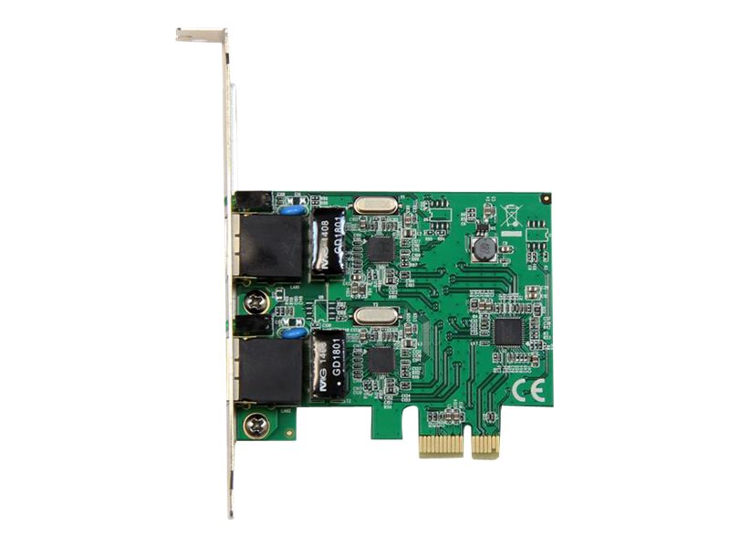 StarTech.com Dual Port Gigabit PCI Express Server Network Adapter Card - 1 Gbps PCIe NIC - Dual Port Server Adapter - 2 Port Ethernet Card (ST1000SPEXD4) - Netzwerkadapter - PCIe - Gigabit Ethernet x 2