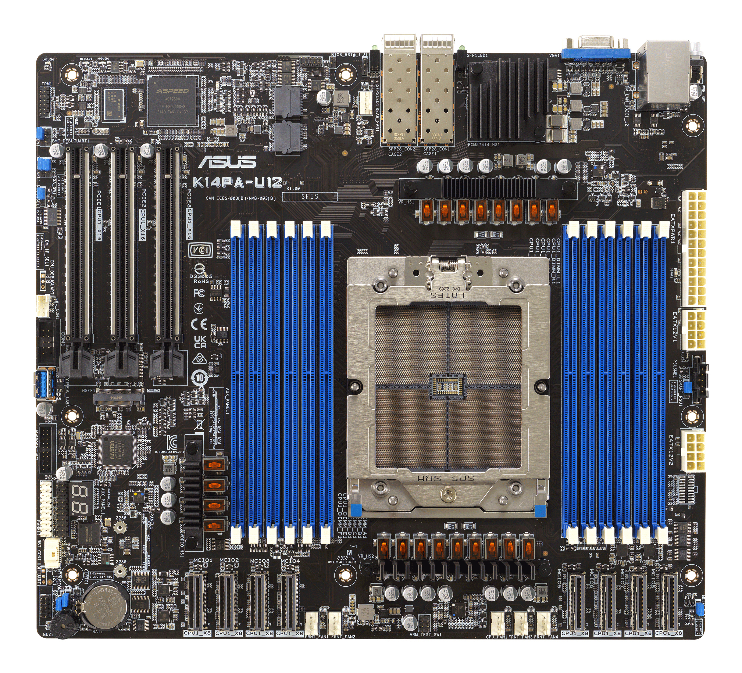 ASUS K14PAU12ASMB11 CEB 1x LGA 6096 DDR5 2x25G