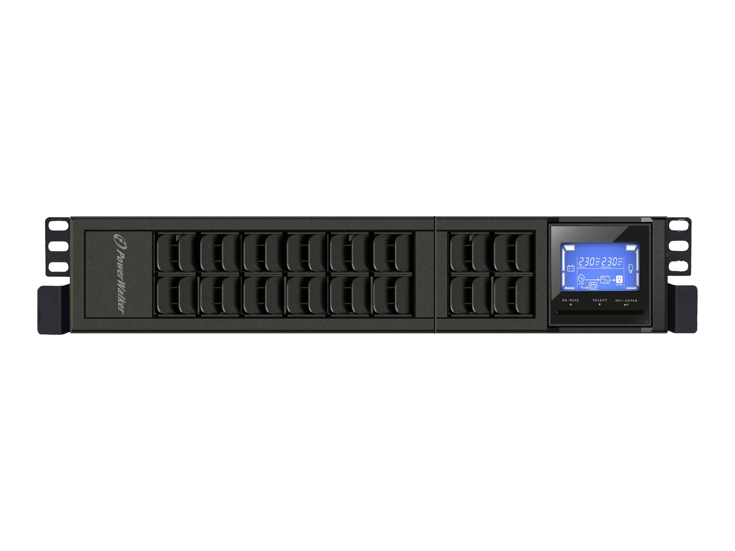 POWERWALKER VFI 2000 CRM LCD 2000VA / 1600W Online USV Tower/Rack Doppelwandler SNMP Slot