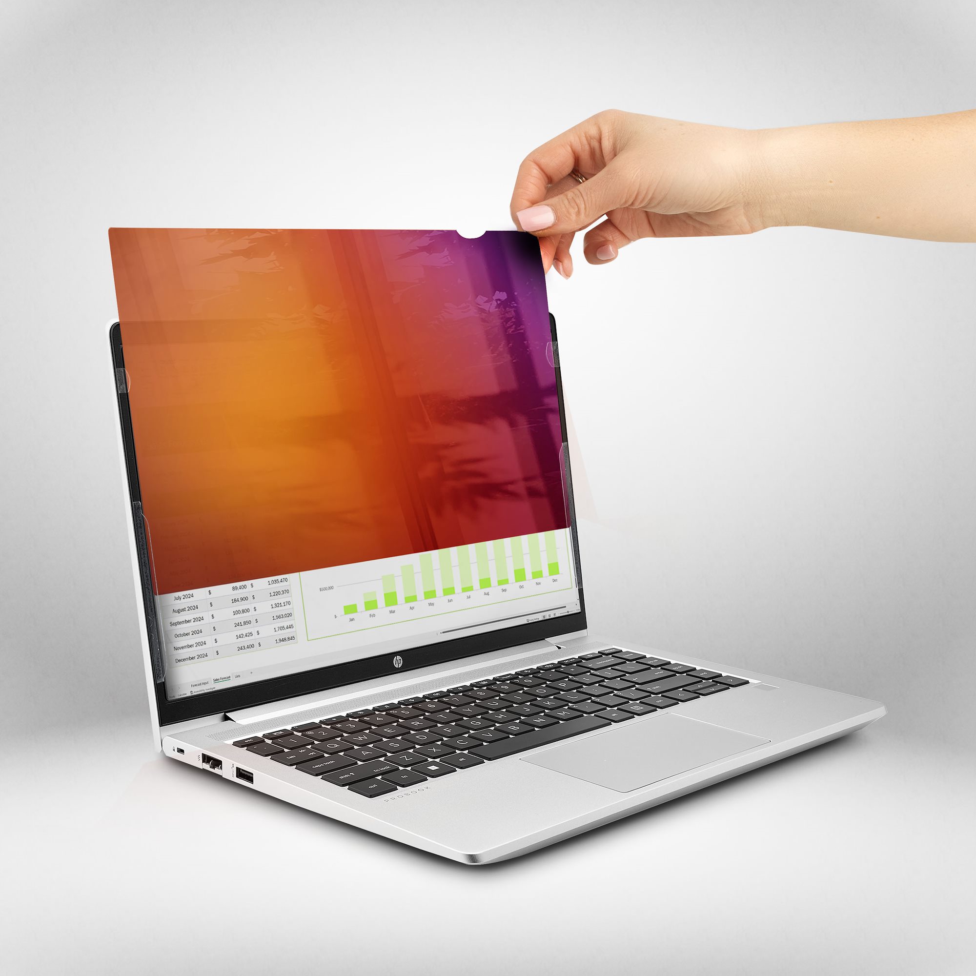 STARTECHCOM 35,56cm 14Zoll 169 Laptop Blickschutzfolie Doppelseitiger Laptop Goldfilter mit Erhöhtem Sichtschutz 30 Grad