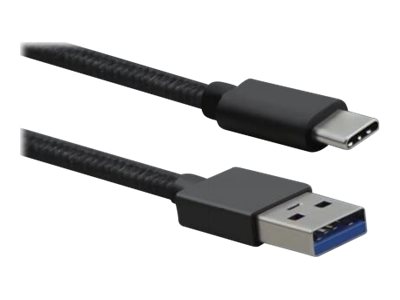 Helos PREMIUM USB‑Kabel USB‑A zu USB‑C 1 m 5000 Mbit/s schwarz