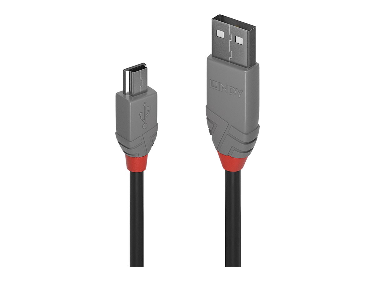 LINDY 5m USB 2.0 A/Mini-B Anthra Line LINDY 5m USB 2.0 A/Mini-B Anthra Line