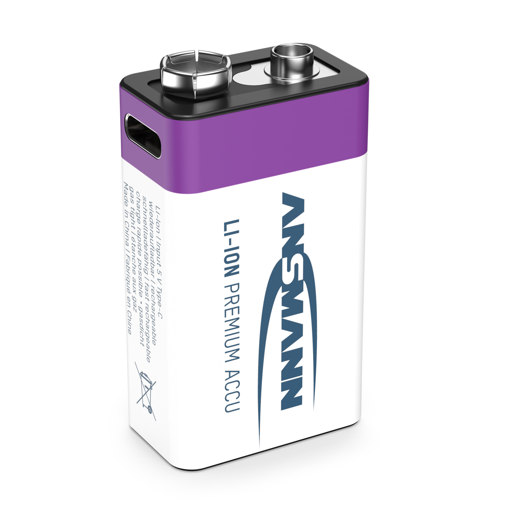 ANSMANN USB-Akku mit Ladekabel 400 E-Block 340 mAh