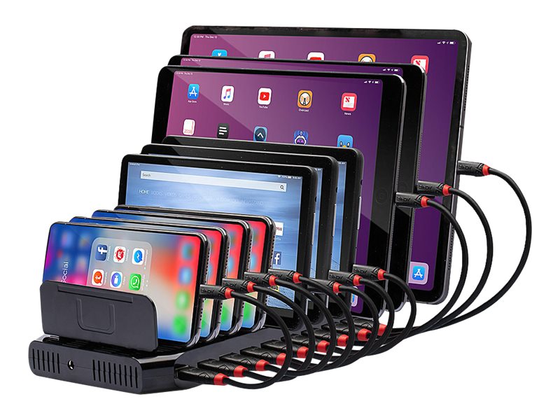 LINDY USB-Ladestation fuer 10 Tablets Smartphones