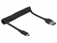 Delock USB 3.1 Gen 2 Spiralkabel Typ A Stecker zu Typ C Stecker Delock USB 3.1 Gen 2 Spiralkabel Typ A Stecker zu Typ C Stecker