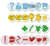 Legamaster Moderationskarten emoticon farbsortiert Ø 9,5 cm, 100 St. Legamaster Moderationskarten emoticon farbsortiert Ø 9,5 cm, 100 St.