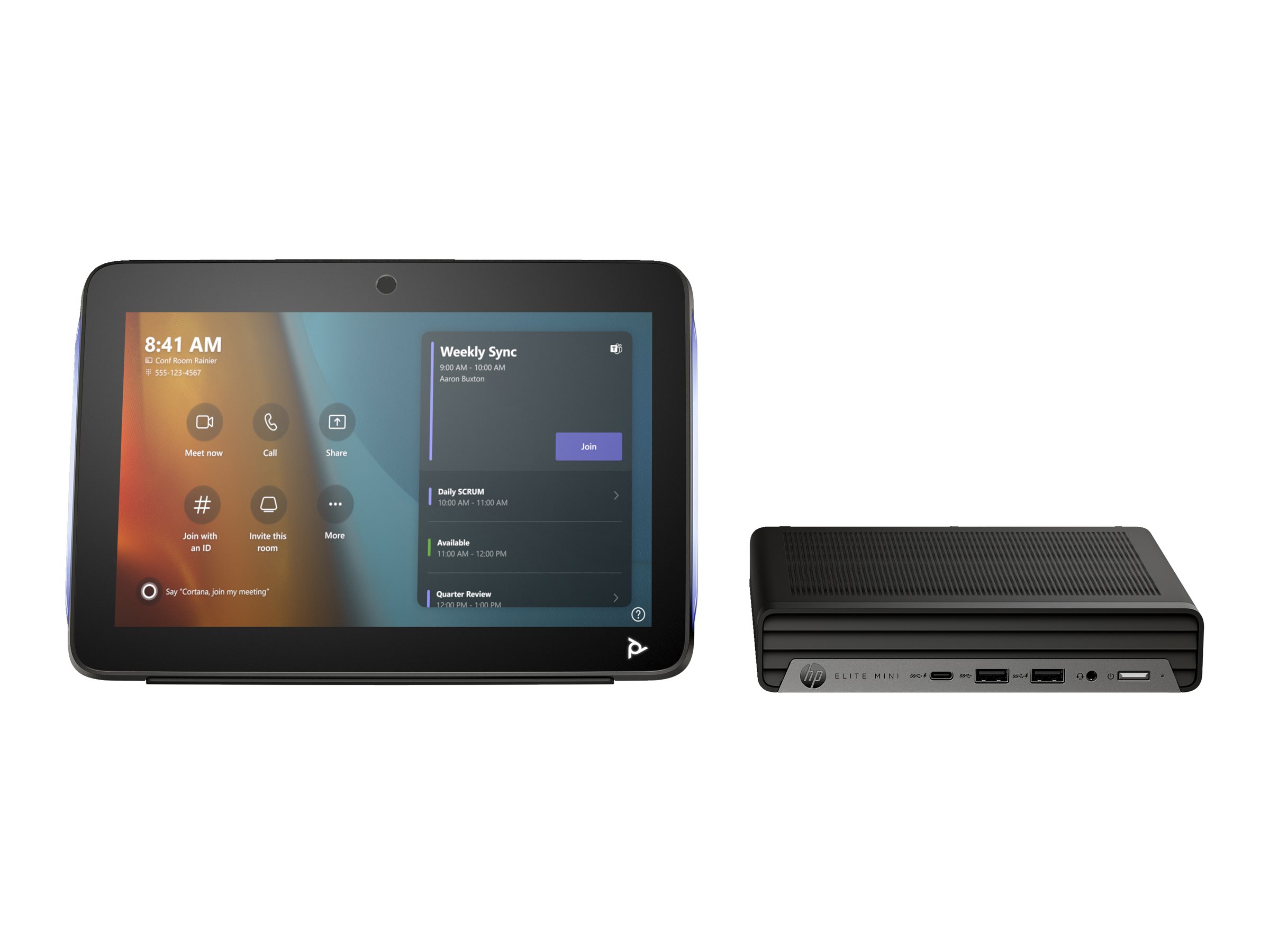 Poly Studio Base Kit G9 Plus Teams mit HP Mini IP PC