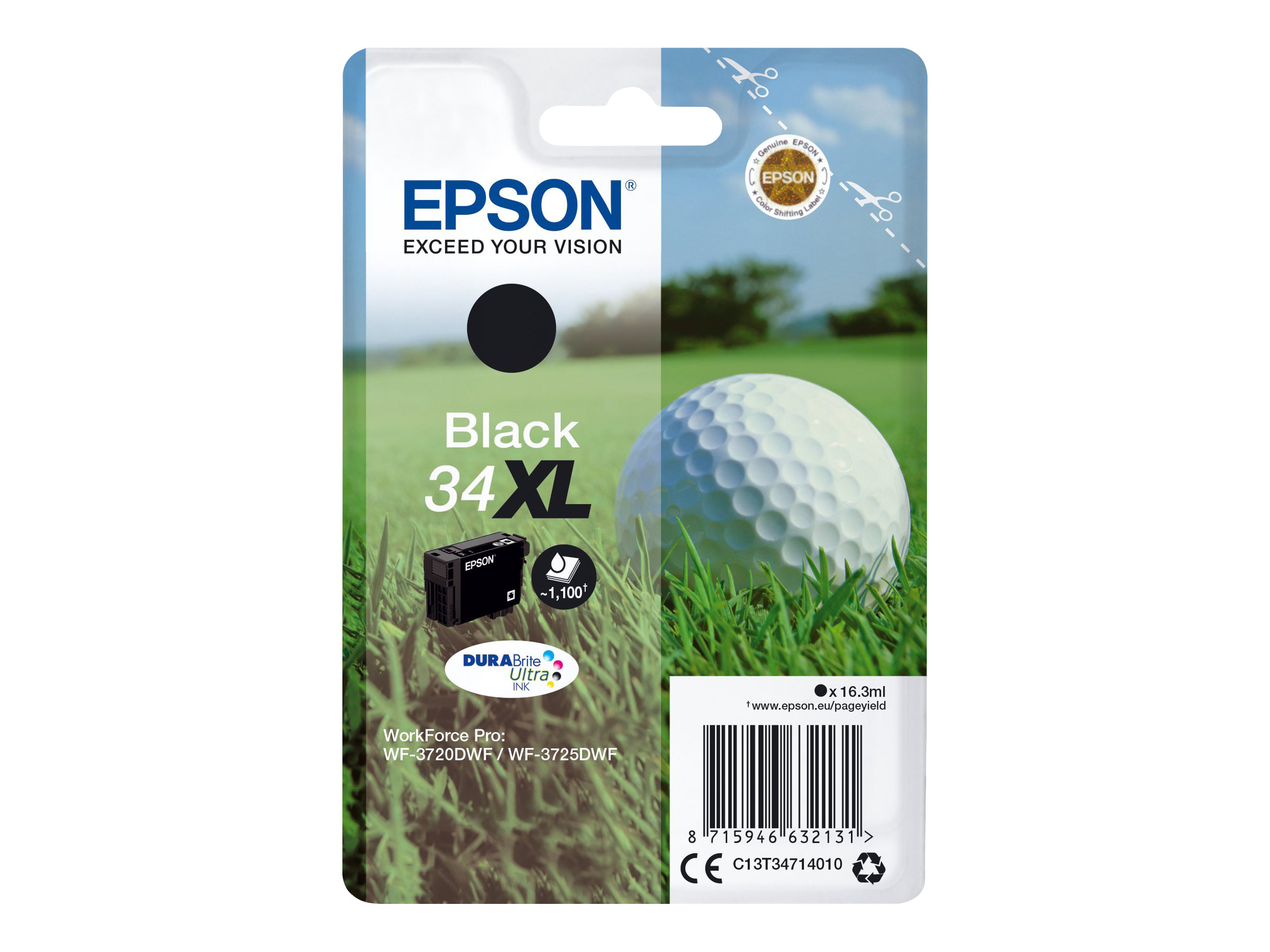 C13T34714010 EPSON WF Tinte black HC C13T34714010 EPSON WF Tinte black HC