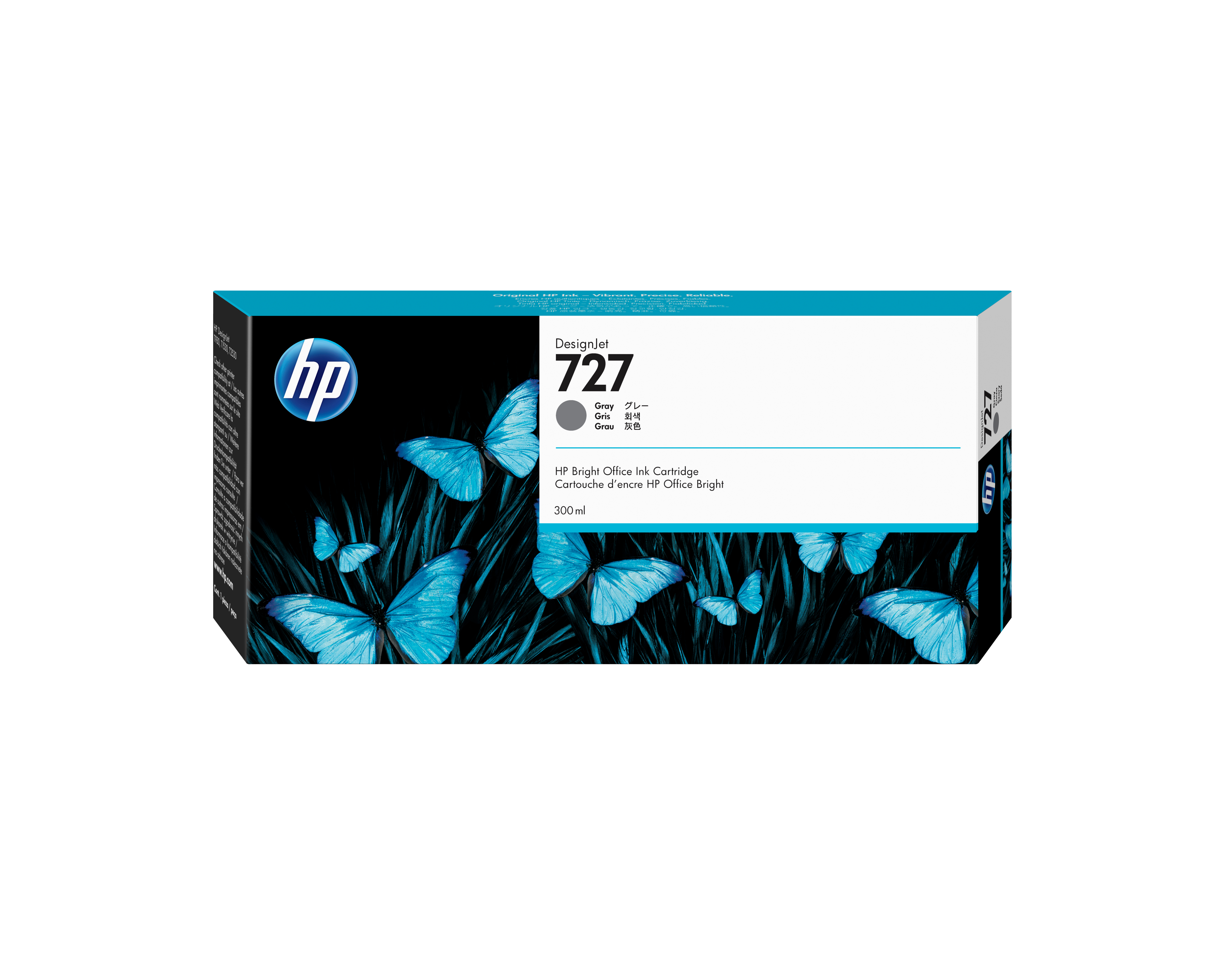 HP 727F9J80A grau Druckerpatrone
