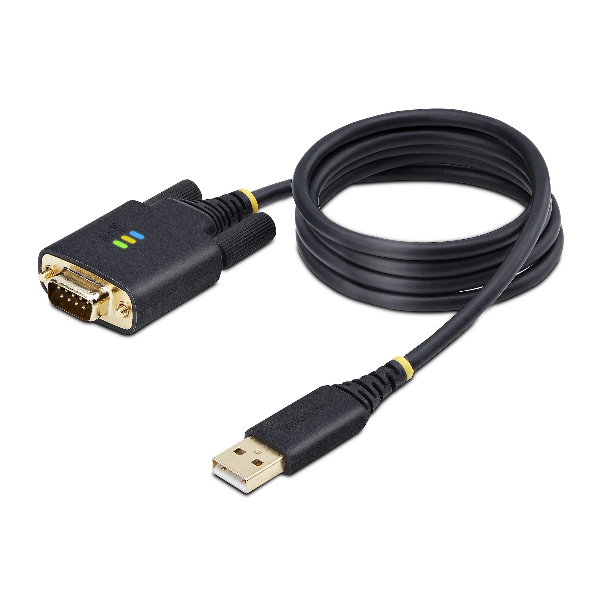 STARTECHCOM 1m USB auf Seriell Adapter COMRetention FTDI USBA zu DB9 Kabel USB RS232 Wechselbare SchraubenMuttern