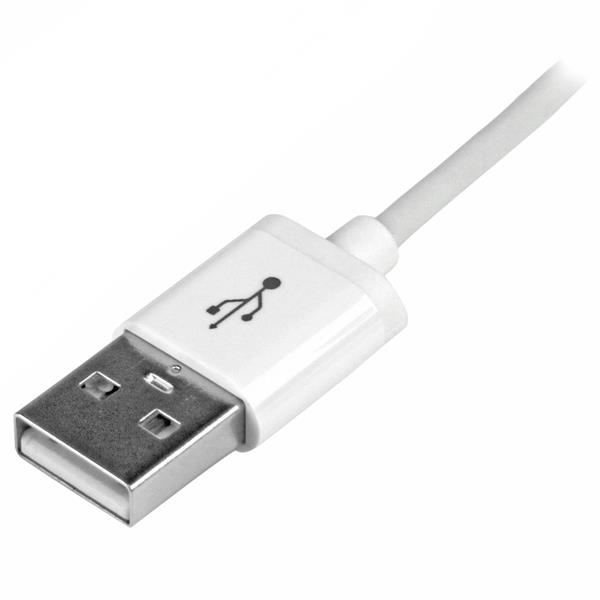 STARTECHCOM 1m 3ft White Apple 8pin Lightning Connector to USB Cable for iPhone iPod iPad