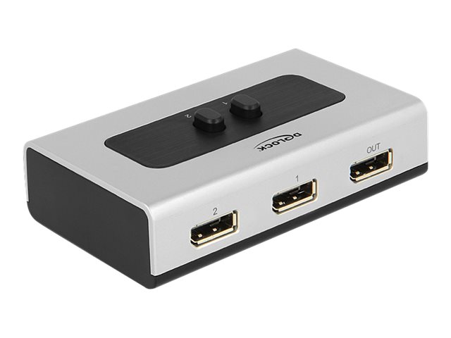 Delock Switch 2-port Displayport 1.1 Umschalter manuell