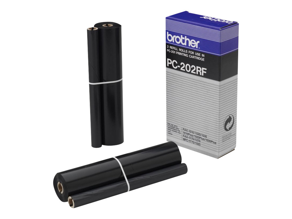 brother PC-202RF schwarz Thermo-Druckfolien, 2 Rollen brother PC-202RF schwarz Thermo-Druckfolien, 2 Rollen