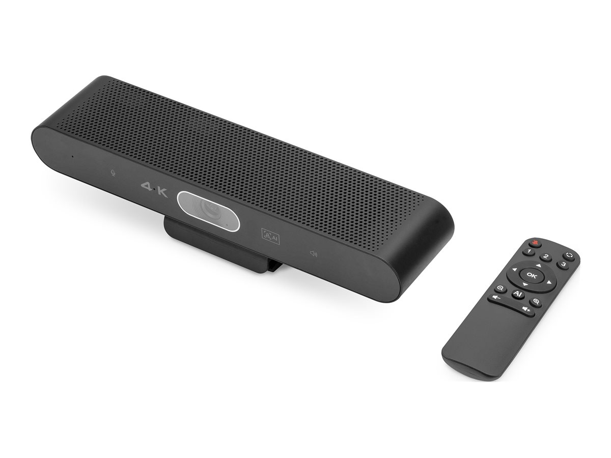 DIGITUS 4K All-in-One Video Bar ePTZ AI 2x mic/1x speaker DIGITUS 4K All-in-One Video Bar ePTZ AI 2x mic/1x speaker