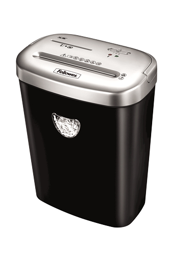 Fellowes Powershred 53C Aktenvernichter mit Partikelschnitt P4, 4 x 35 mm, bis 10 Blatt, schwarz