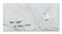 SIGEL GlasMagnettafel artverum 91,0 x 46,0 cm Design Marble Gold