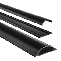 hama halbrund PVC Kabelkanal 100,0 cm schwarz