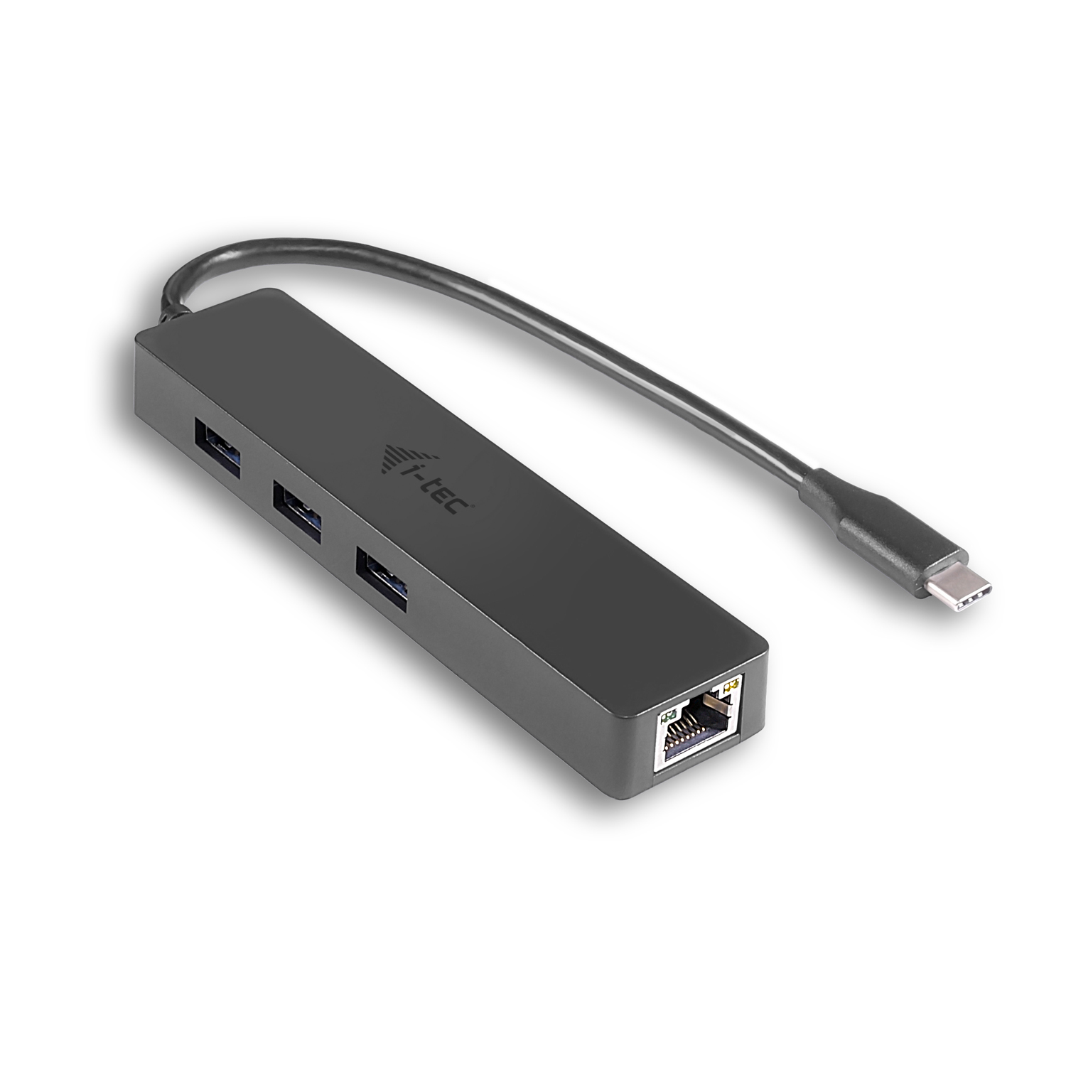 ITEC USB C Slim HUB 3 Port mit Gigabit Ethernet Adapter ideal fuer New Macbook Macbook Pro 2016 usw kompatible mit Thunderbolt 3