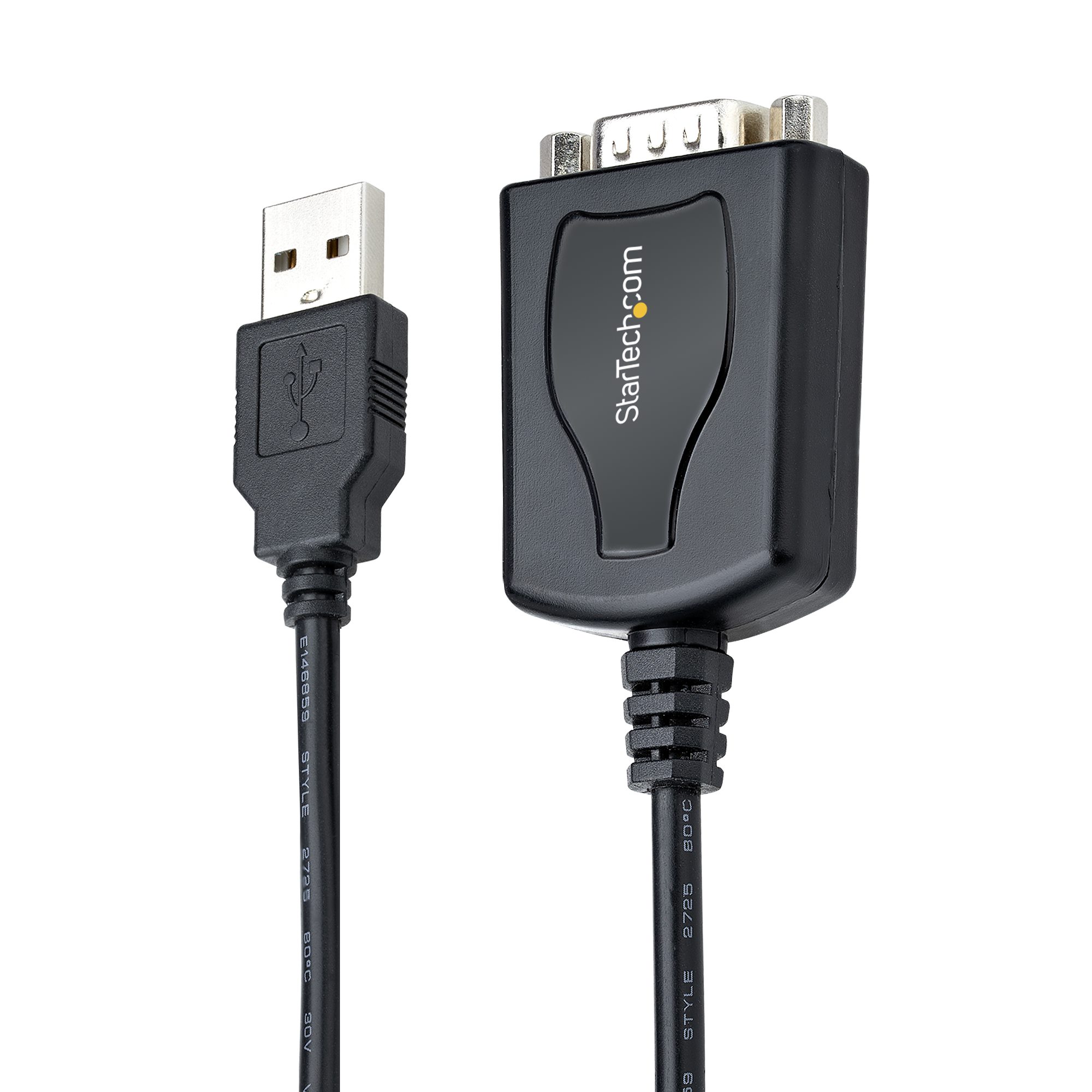 STARTECHCOM 1m USB auf RS232 Adapter mit COM Speicherung DB9 Stecker zu USB Konverter USB zu Seriell Adapter für PLCDruckerScanne