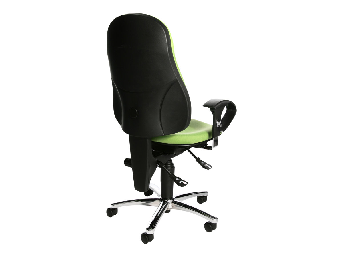 Topstar Buerostuhl Sitness® 10, SI59UG05 Stoff gruen, Gestell chrom