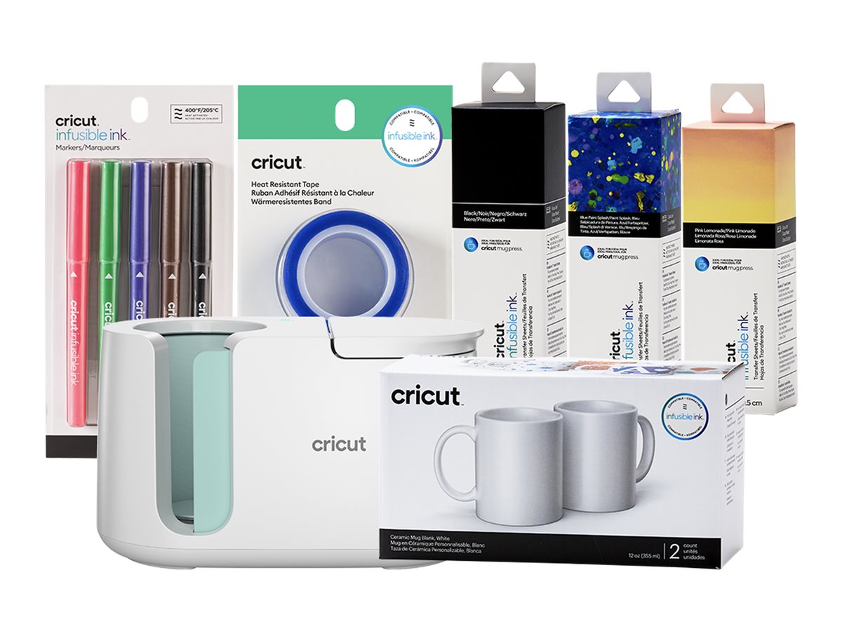 cricut⢠Mug Press Starter Bundle Tassenpressen-Set für Infusible Ink kompatible Tassen cricut⢠Mug Press Starter Bundle Tassenpressen-Set für Infusible Ink kompatible Tassen