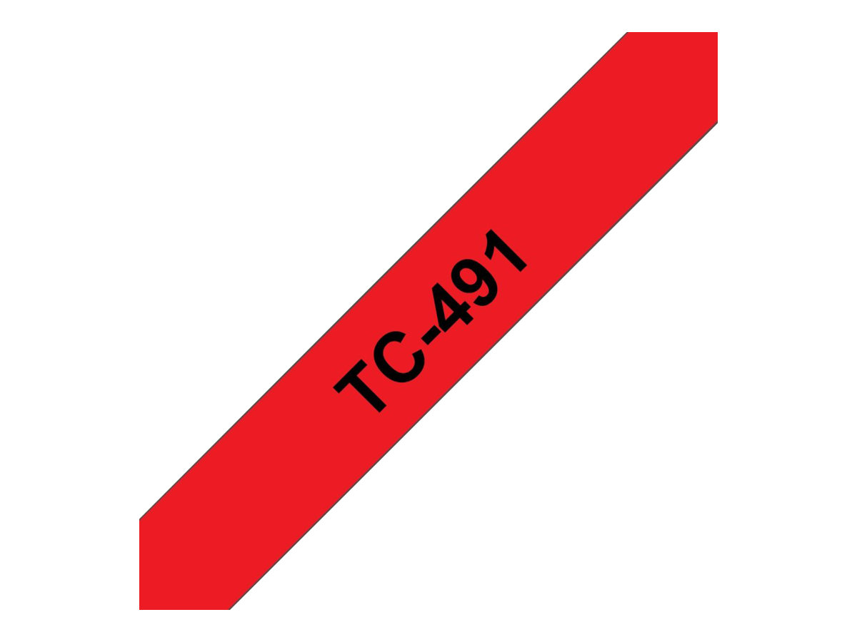 TC491 BROTHER PT Schriftband 9mm rot TC491 BROTHER PT Schriftband 9mm rot