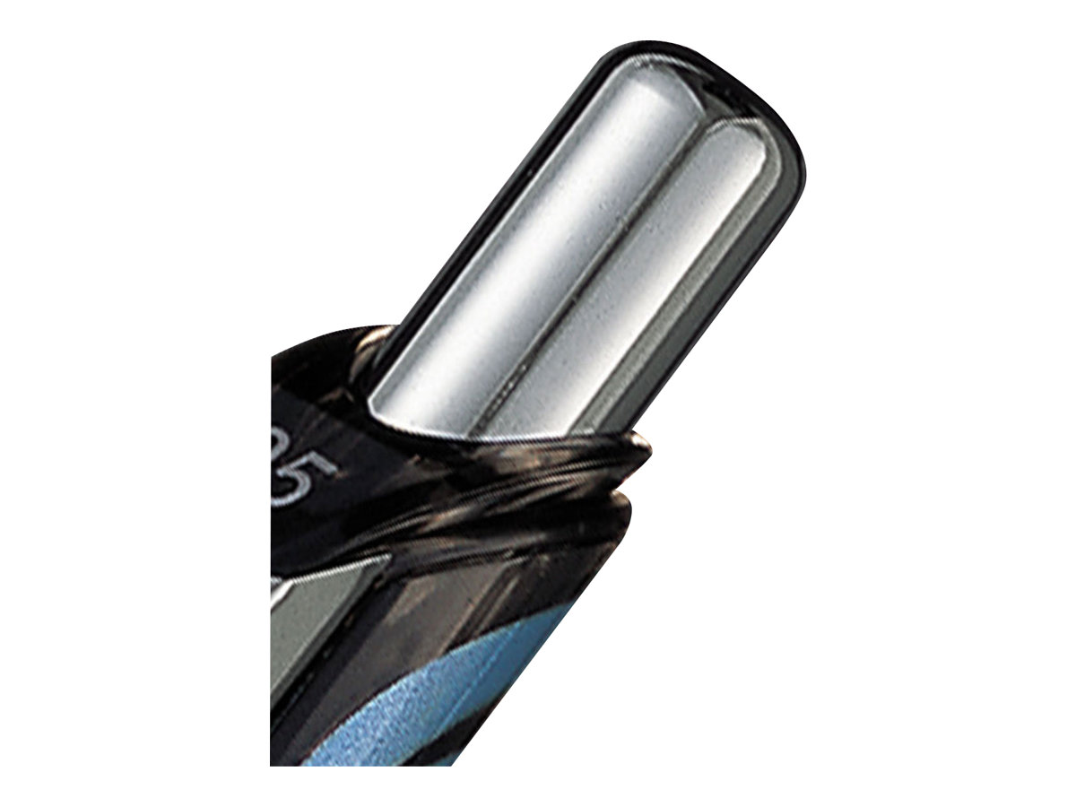 Pentel EnerGel BLN75 Gelschreiber schwarz/blau 0,25 mm, Schreibfarbe: schwarz, 1 St.