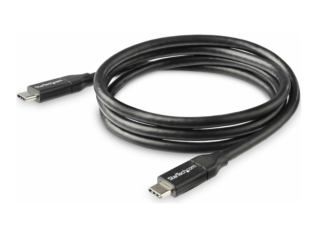 STARTECH.COM USB C To USB C Cable - 3 ft / 1m - USB-IF Certified - 5A PD - USB 2.0 - USB Type C Charging Cable - USB C Fast Charge C