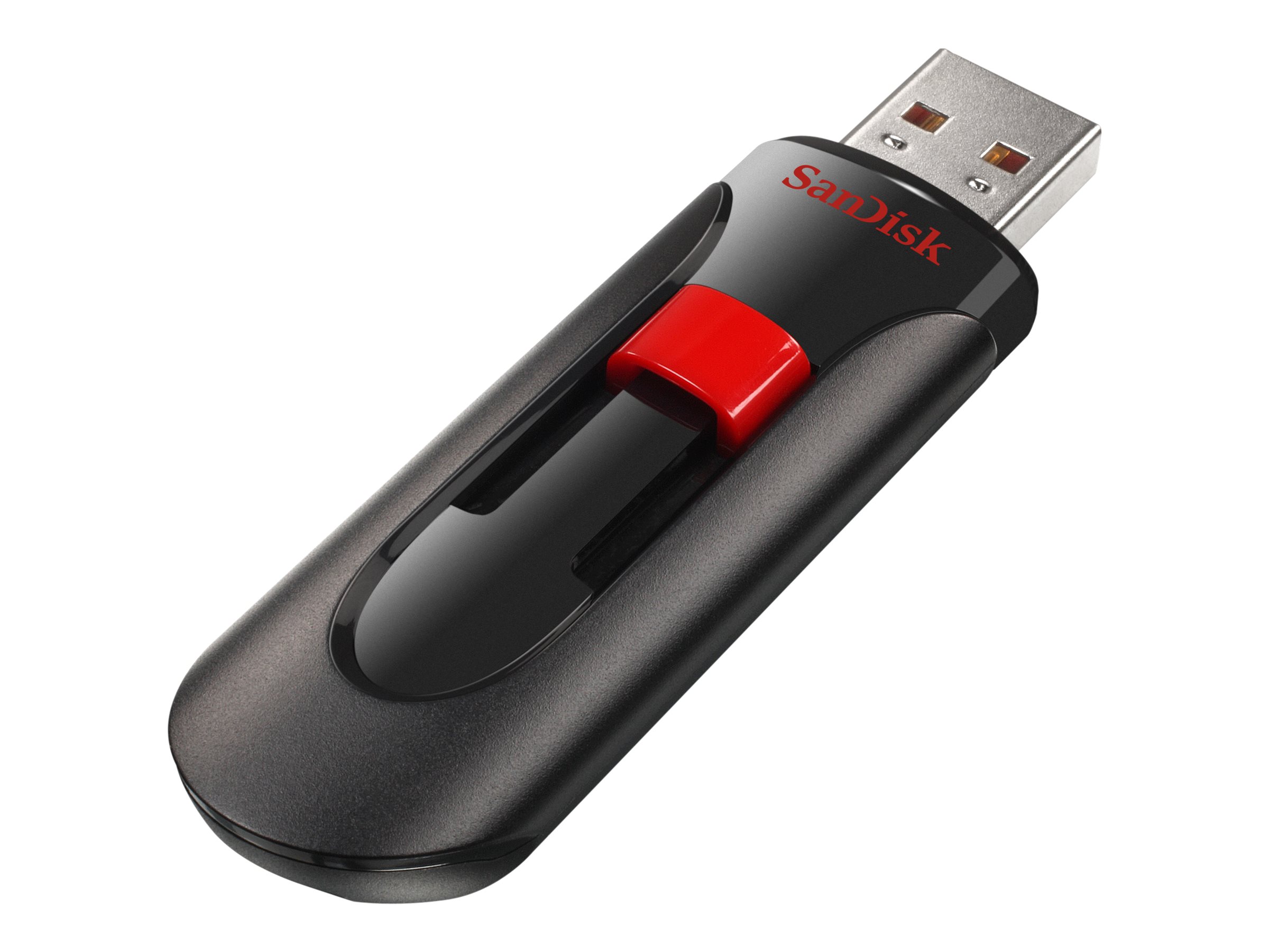 SanDisk USB-Stick Cruzer Glide schwarz, rot 256 GB