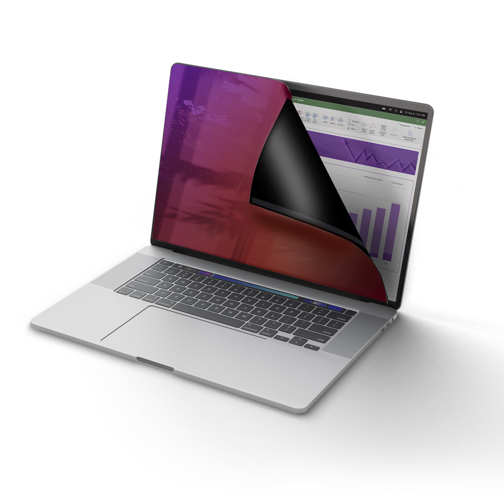 STARTECHCOM 40,64cm 16Zoll MacBook Pro 2123 Blickschutz Doppelseitiger Laptop Goldfilter mit Erhöhtem Sichtschutz 30 Grad