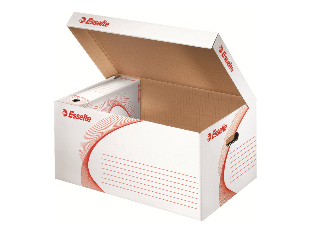10 Esselte Archivcontainer weiÃ 56,0 x 38,0 x 26,5 cm