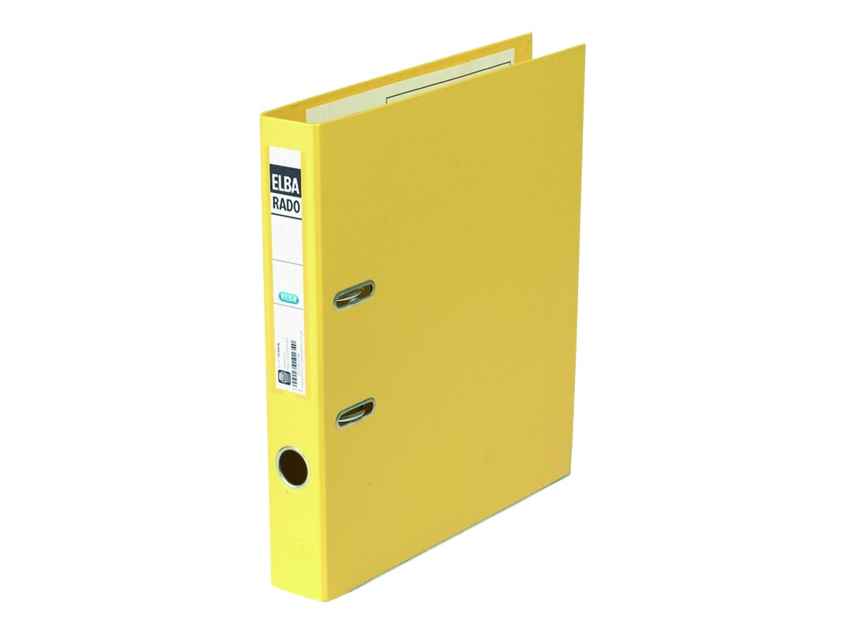 ELBA rado plast Ordner gelb Kunststoff 5,0 cm DIN A4 ELBA rado plast Ordner gelb Kunststoff 5,0 cm DIN A4