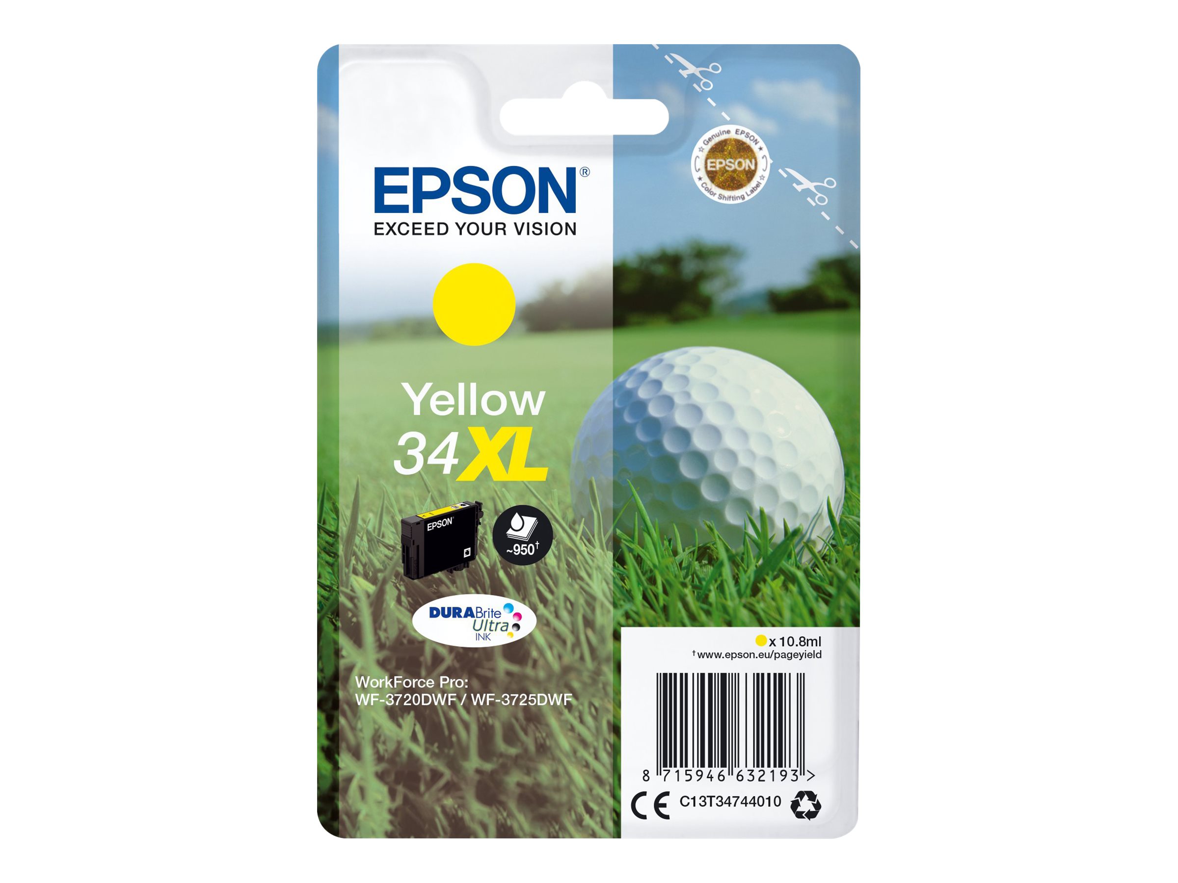 C13T34644010 EPSON WF Tinte yellow ST C13T34644010 EPSON WF Tinte yellow ST