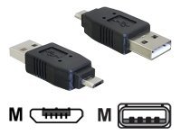 Delock Adapter USB 20 Typ MicroB Stecker USB 20 TypA Stecker