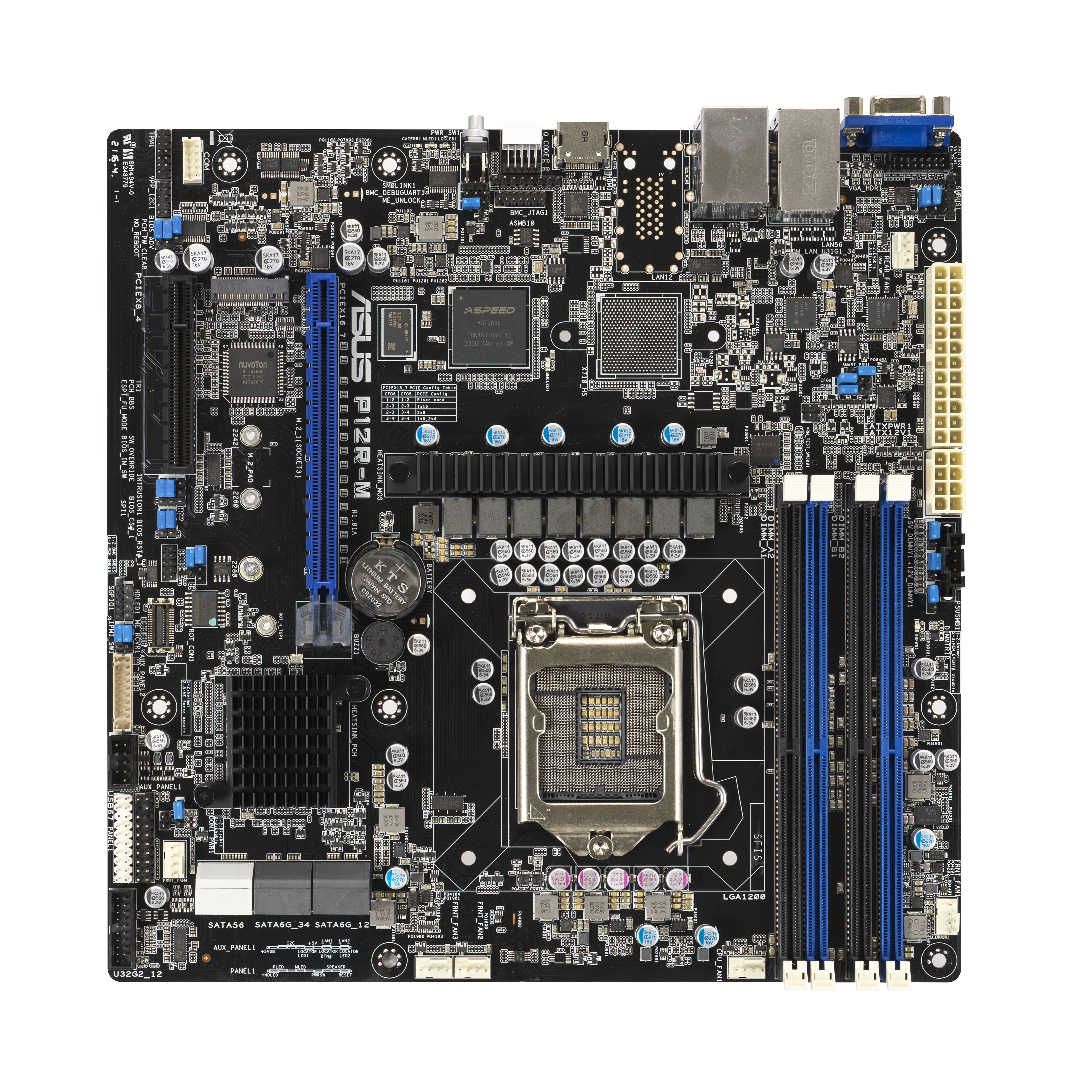 ASUS P12RM LGA1200 mATX Server MB 4xDDR4 1xm2 6xSATA