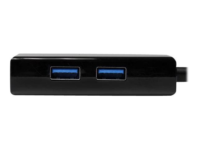 StarTech.com USB 3.0 auf Gigabit Netzwerk Adapter mit 2 Port USB Hub - Native Treiber-Unterstützung (Windows, Mac und Chrome OS) - Netzwerkadapter - USB 3.0 - Gigabit Ethernet x 1